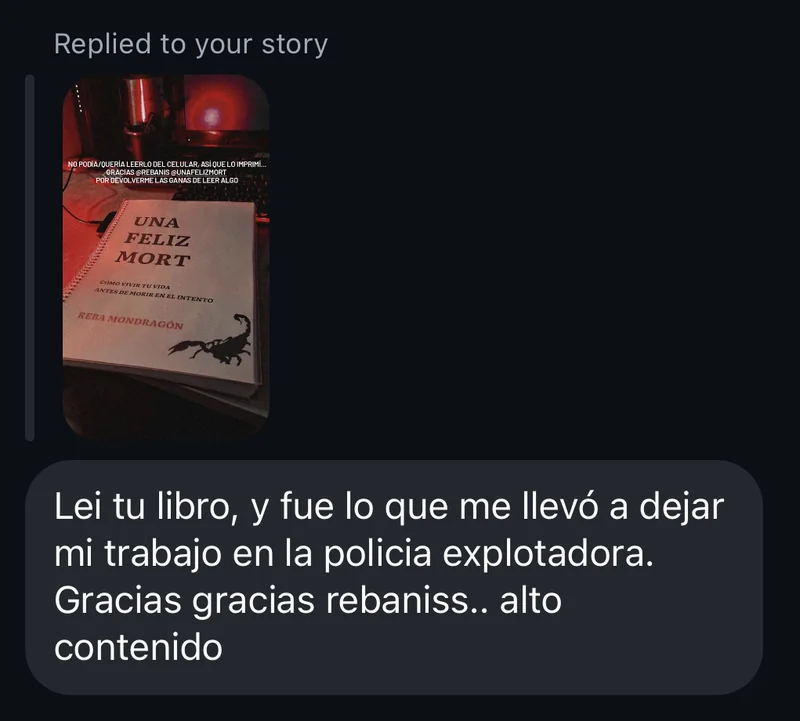 Mensaje de una lectora