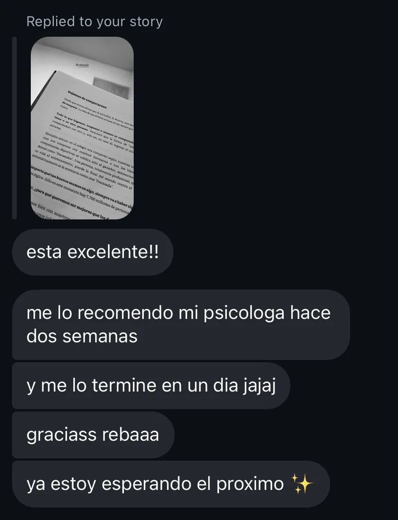 Mensaje de una lectora