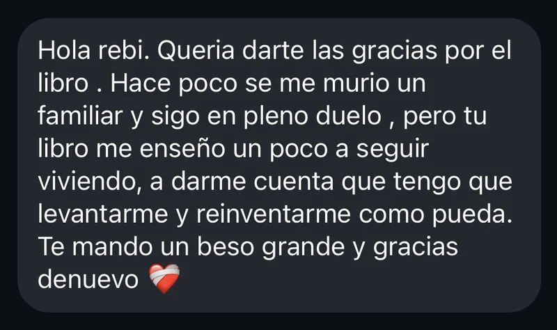 Mensaje de una lectora