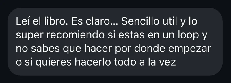 Mensaje de un lector